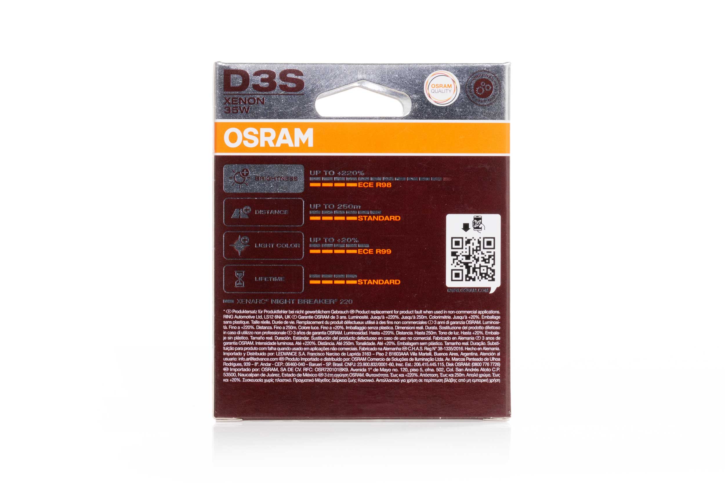 D3S: Osram Xenarc 66340 Night Breaker 220 4200K HID Bulbs